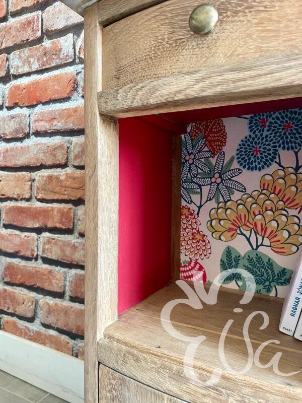 chevet haut et étroit art déco vue sur niche ouverte