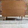 Commode 4 tiroirs terracotta pieds fuseaux vue derrière