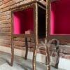 Paire de chevets chocolat-framboise vue 3/4